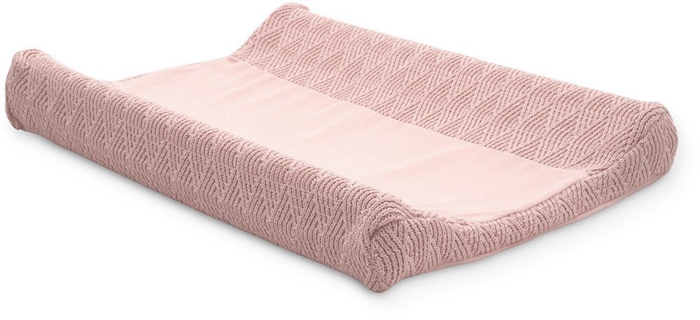 jollein Wickelkissenüberzug River knit pale pink 50x70cm - rosa/pink - Gr.50x70 cm