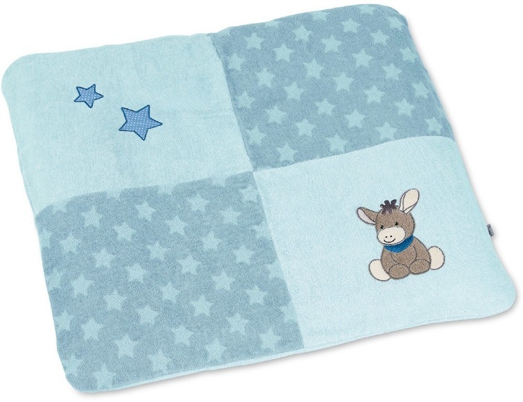 Sterntaler Wickelauflagenbezug Emmi hellblau 85 x 72 cm