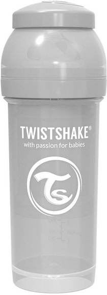 Twistshake Trinkflasche Anti-Kolik 260 ml pastell grau - Gr.260ml-350ml