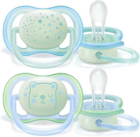 Avent Philips Schnuller ultra air Night 0-6M Boy Sternen/Katze (1 Stück)