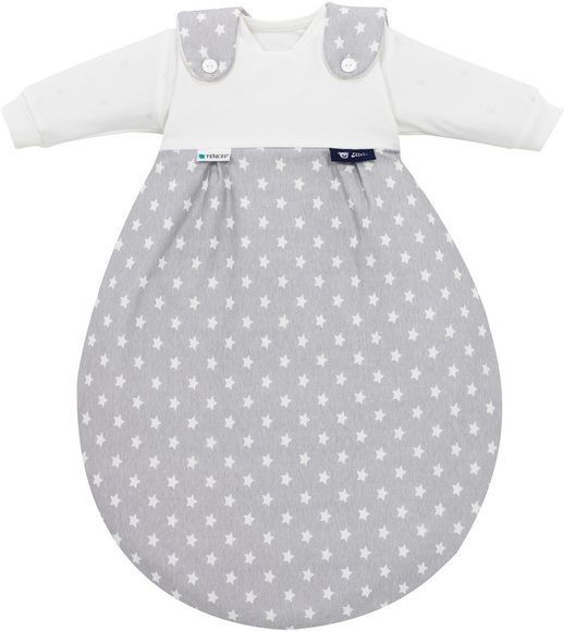 Alvi Baby-Mäxchen® 3tlg. - Edition Tencel - Stars silber - grau