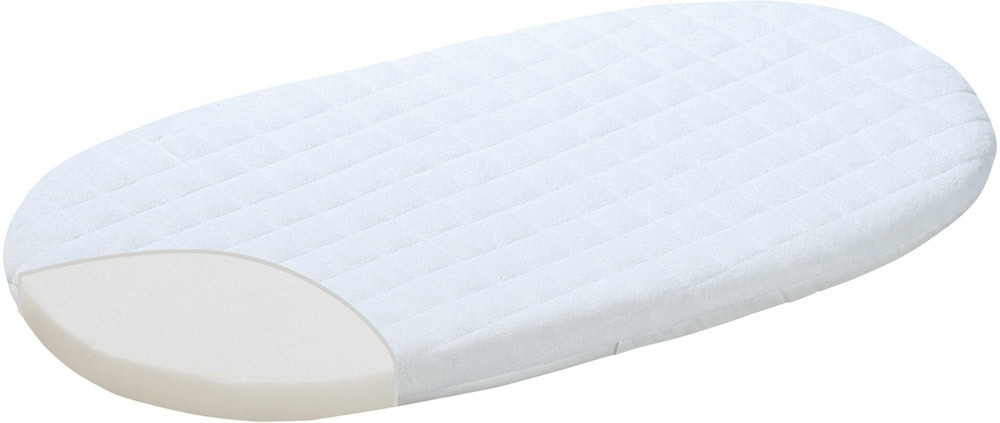 Alvi ® Stubenwagenmatratze Hygienica 46 x 80 cm oval - Gr.80x46 cm