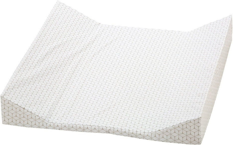 Alvi Wickelauflage 2stg. Keil Folie Raute taupe 68 x 60 cm - grau