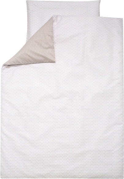 ALVI Bettwäsche 100x135 cm Raute taupe