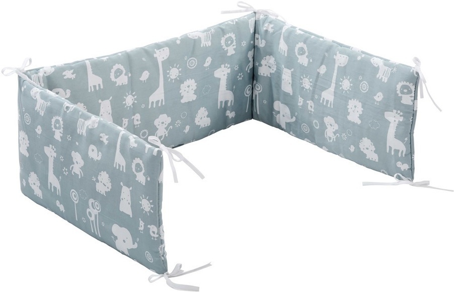 Alvi Nestchen Standard 180 cm, Zootiere puderblau