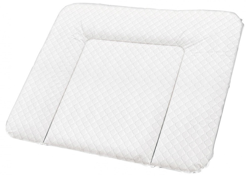 Rotho Babydesign Wickelauflage Royal weiß gesteppt 72 x 85cm