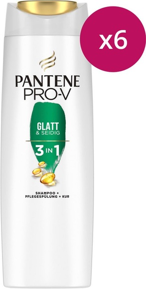 Pantene - Shampoo Pro V Smooth & Silky - 6 x 250 ml