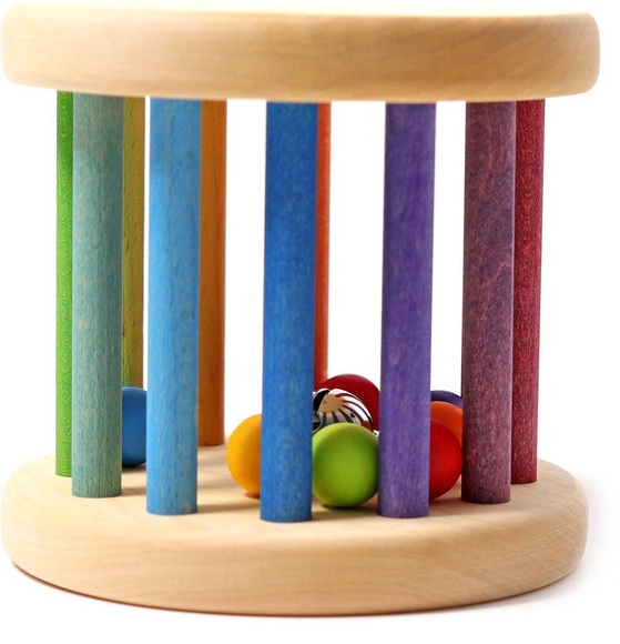 Grimm's Klingender Babyroller Regenbogenfarben