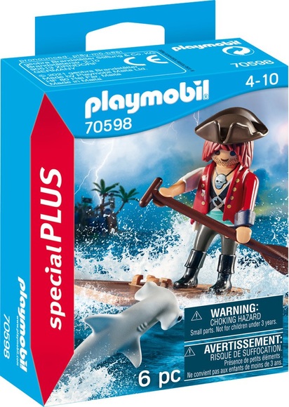 Playmobil® specialPLUS Pirat mit Floß und Hammerhai 70598