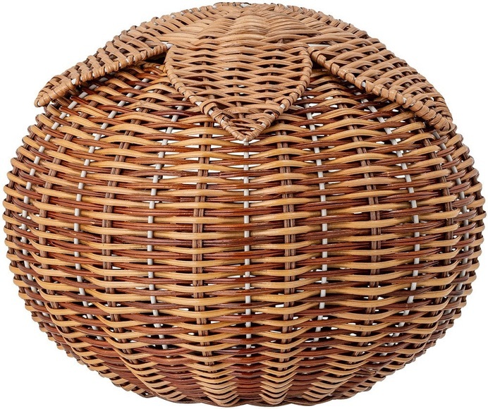 Bloomingville Aufbewahrungskorb mit Deckel Hea