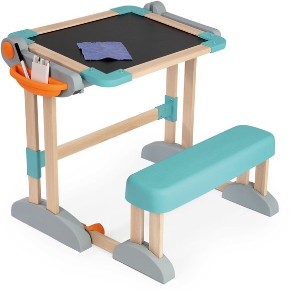 Smoby Zusammenklappbarer Holzschreibtisch 2 in 1