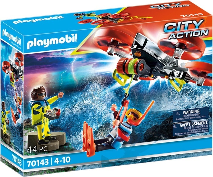 Playmobil® City Action Seenot: Taucher-Bergung mit Rettungsdrohne 70143