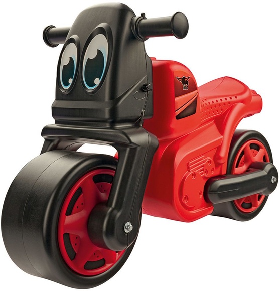 BIG 800056387 - Racing-Bike Red Kinder Laufrad mit breiten Reifen, Kippsicherheit, bis 25 kg belastbar