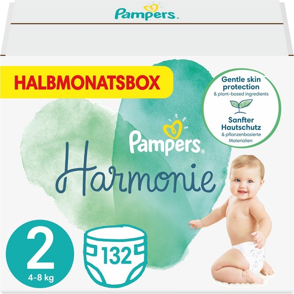 Pampers - Harmonie - Grösse 2 (4 - 8 kg), 132 Windeln