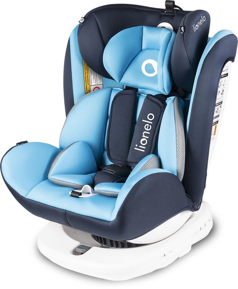 lionelo Kindersitz Bastiaan Blue White Base