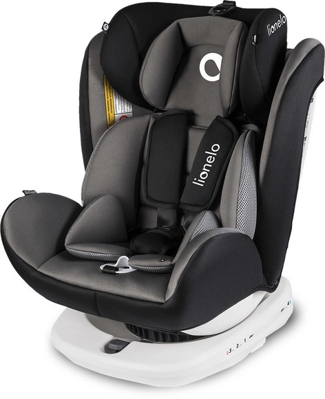 lionelo Kindersitz Bastiaan Grey White Base