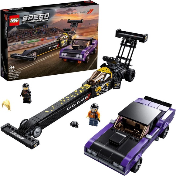 76904 Speed Champions Mopar Dodge//SRT Dragster & 1970 Dodge Challenger, Konstruktionsspielzeug