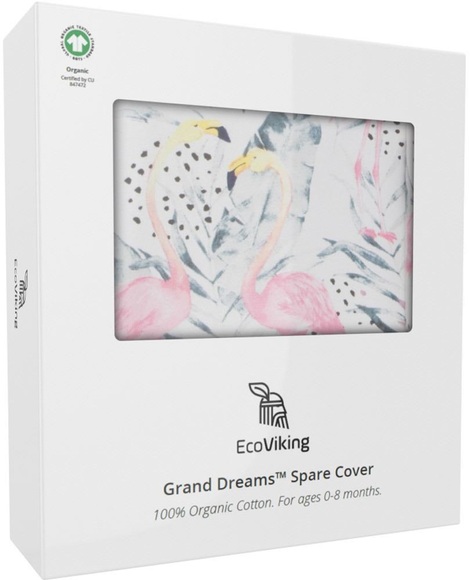 EcoViking Organic Babynest Bezug Flamingo Dreams