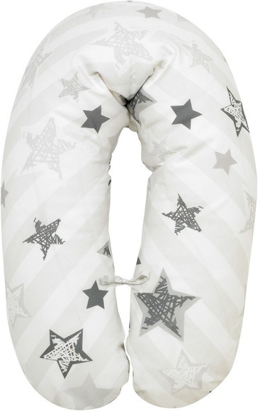 ALVI Stillkissen 190 cm Silver Star grau