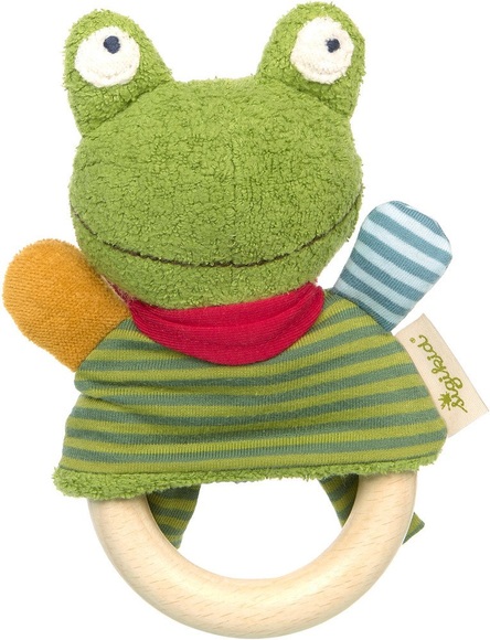 sigikid® Greifring Frosch Green