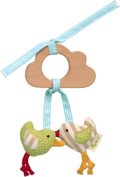 sigikid® Anhänger Wolke und grüne Vögelchen