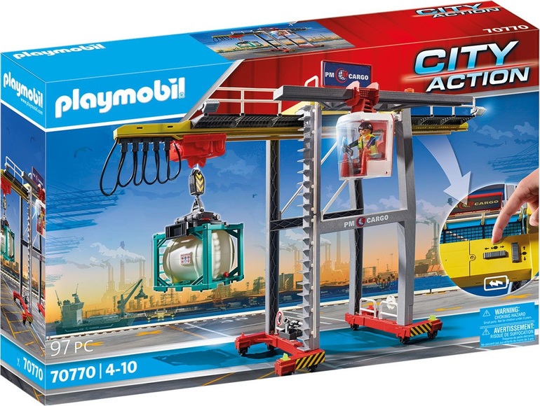 Playmobil® City Action Portalkran mit Containern 70770