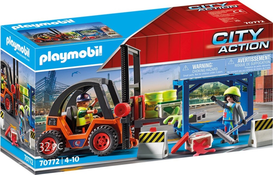 Playmobil® City Action Gabelstapler mit Fracht 70772