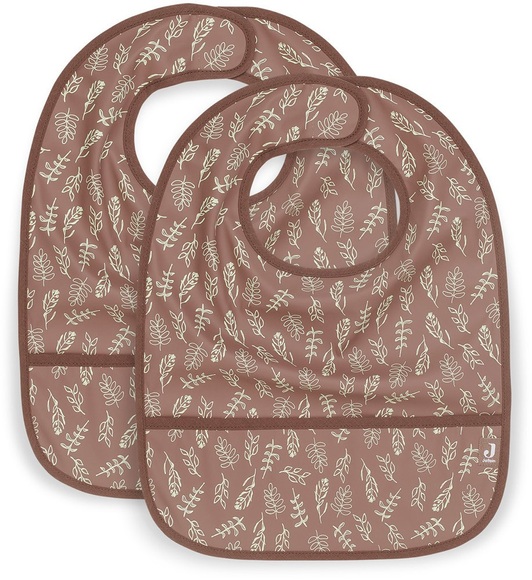 jollein Lätzchen wasserdicht Meadow chestnut 2er Pack