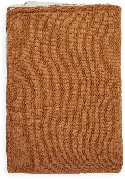 jollein Strickdecke Teddy Bliss caramel 75 x 100cm