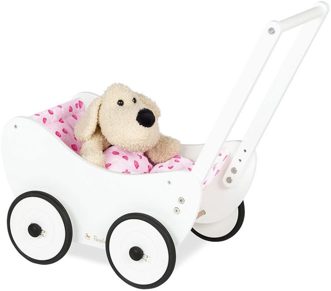 Pinolino Puppenwagen Trixi, weiß, 2 tlg.