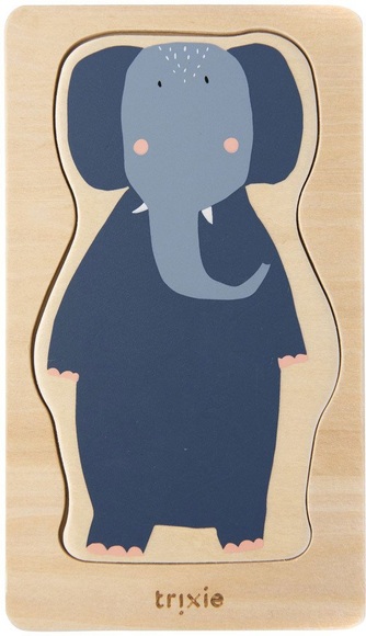 Trixie Baby Holzpuzzle, 4-lagig Animals