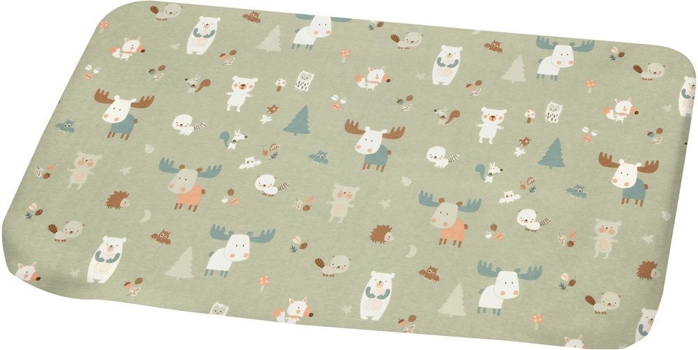 ALVI Wickelauflage mit Bezug Baby Forest