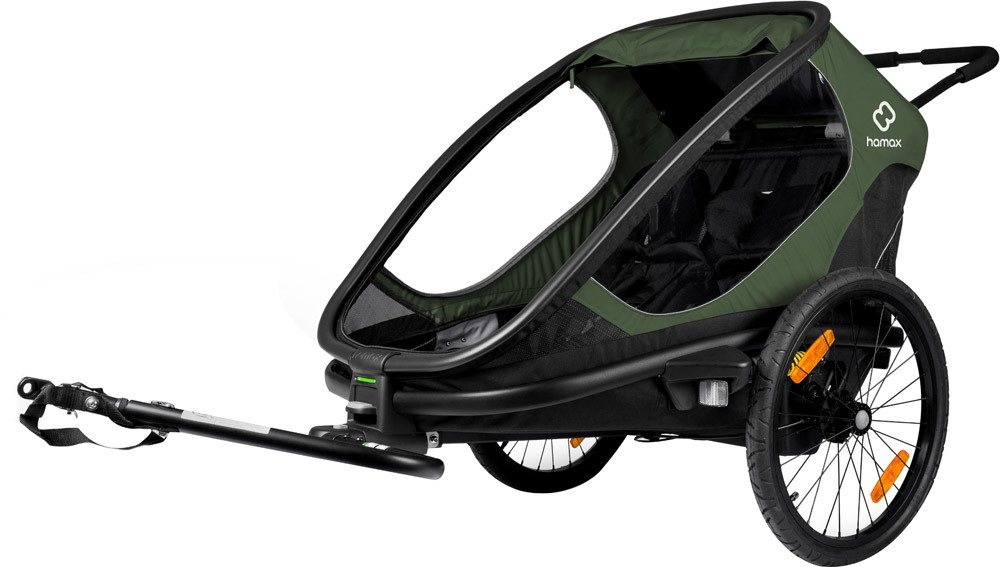 Hamax Outback '2 in 1' Veloanhänger dunkelgrün