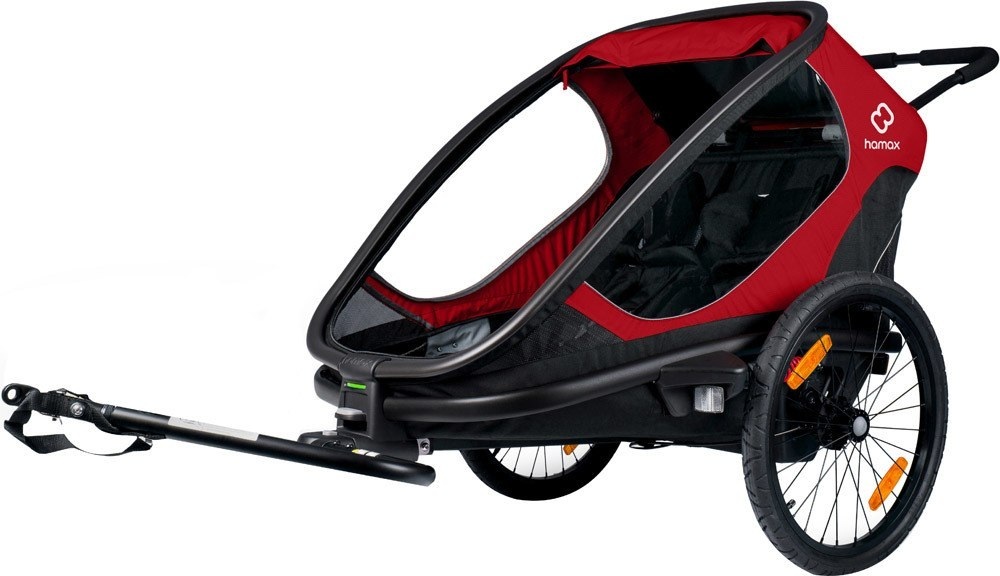 Hamax Outback '2 in 1' Veloanhänger dunkelrot