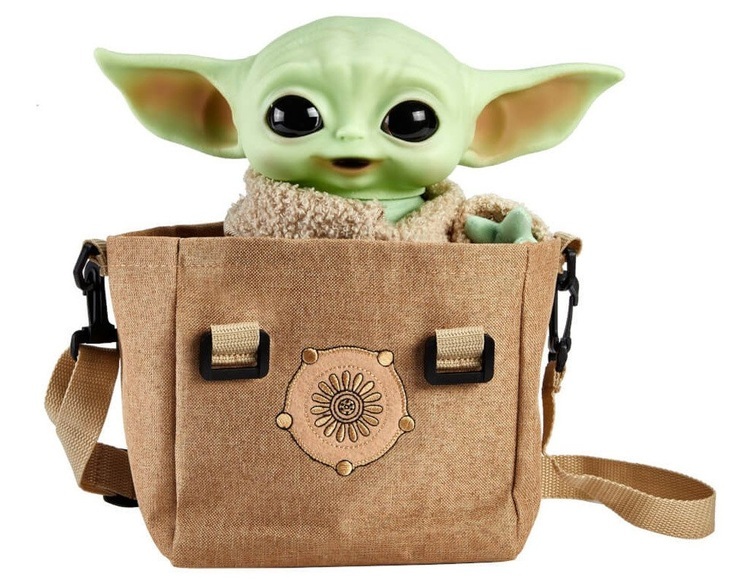 Disney Star Wars Mandalorian The Child Baby Yoda Funktionsplüsch & Tasche Geschenkset