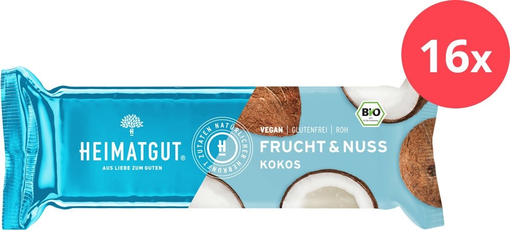 HEIMATGUT Bio Frucht & Nuss Riegel