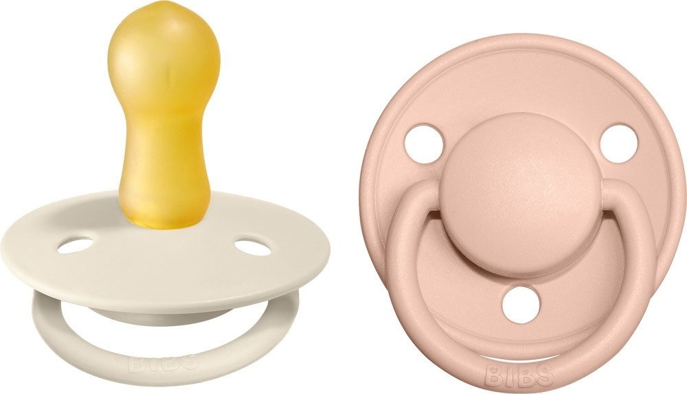 BIBS De Lux Nuggi, Ivory / Blush