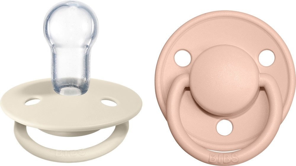 BIBS Schnuller De Lux Ivory / Blush 0-36 Monate, 2 Stk.