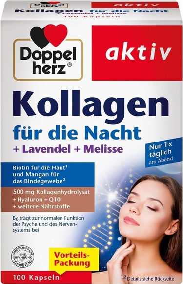 Doppelherz Kollagen für die Nacht Kapseln
