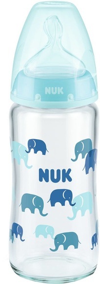 NUK First Choice+ Glas-Babyflasche mit Temperature Control