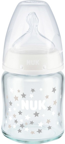 NUK First Choice+ Glas-Babyflasche mit Temperature Control