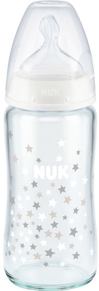 NUK First Choice+ Glas-Babyflasche mit Temperature Control