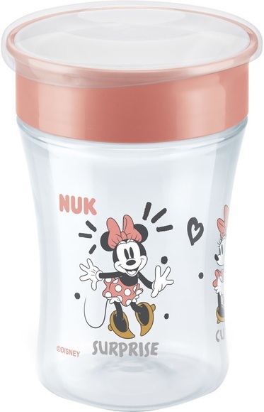 NUK Trinklernbecher Magic Cup Minnie Mouse mit 360°-Trinkrand ab dem 8. Monat, 230 ml rot