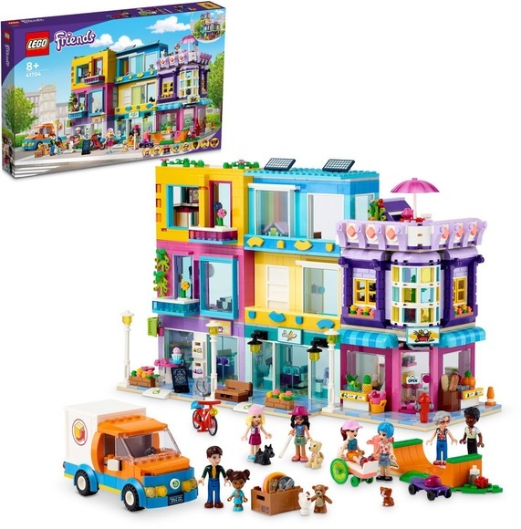 41704 Friends Wohnblock in Heartlake City mit Friseursalon und Café, Konstruktionsspielzeug