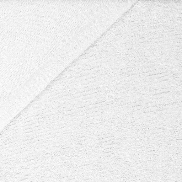 BABYBAY Spannbetttuch Original Frottee Weiss