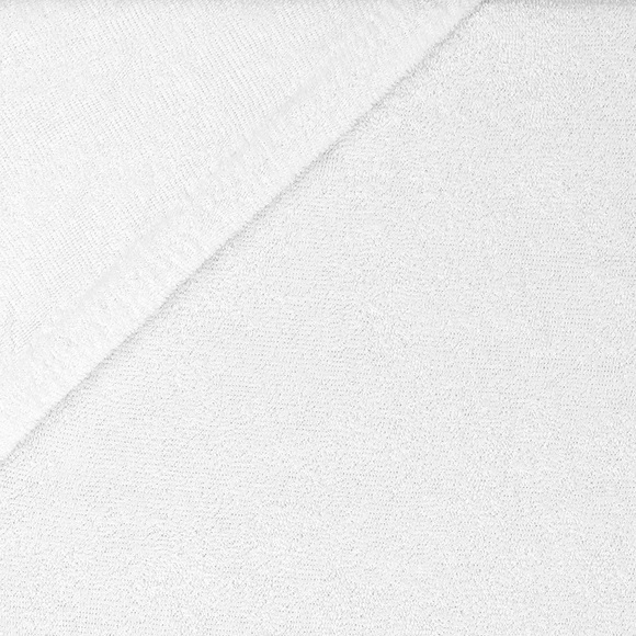 BABYBAY Spannbetttuch Maxi Frottee Weiss