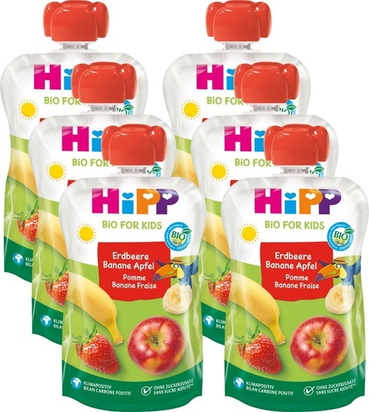 Hipp Hippis Smoothie Erdbeere, Banane & Apfel