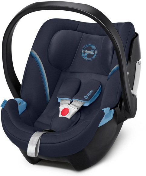 cybex GOLD Babyschale Aton 5 Navy Blue - blau