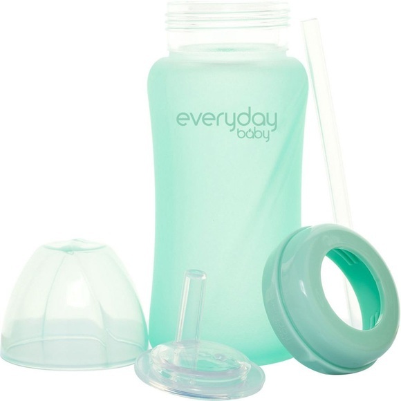 Rotho Babydesign Everyday Baby Glas-Trinkhalmflasche Healthy+ Straw Cup