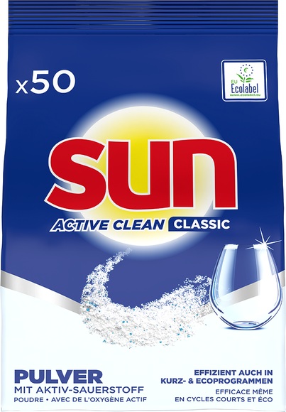 Sun - 5x Geschirrspülmittel-Pulver Beutel Classic - 5 x 950 g